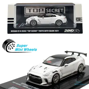 INNO64 1:64 Nissan GT-R R35 "Top Speed" White - Tokyo Auto Salon 2021