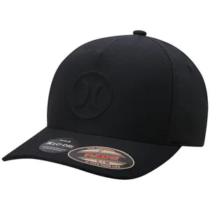 Hurley Mens Trucker Hat - Moisture Wicking and Quick Dry Ball Cap, Curved Brim Mesh Back Fitted Baseball Cap for Men