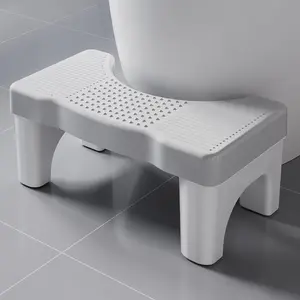 Toilet Stool Poop Stool for Squatting, Portable Potty Stool for Adults, Toilet Stool Squat Adult, Non-Slip Squatty Stool, Pooping Stool for Bathroom, Toilet Step Stool for Kids, 7 inch Bathroom Stool