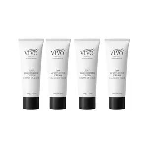 Vivo Per Lei Dead Sea Day Cream Tube - Face Moisturizer for Women - Moisturizing, Hydrating, Non Greasy - 4PK