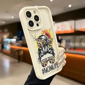 Fashion Girls Pattern Case for iPhone 16 15 14 Pro Max 13 12 11 XR XS Plus Shockproof Drop Protection Rugged Durable Silicone Cover