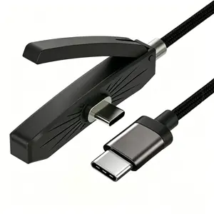 Charger Cable with Stand 60W USB-C to USB-C Cable, 6-ft braided USB-C cable, built-in phone stand, L-shaped foldable cable with a 90° angled stand, compatible with Samsung Galaxy S26+/Ultra, S25, S24, iPhone 17, 16 Pro Max, MacBook Air, iPad, and Switch