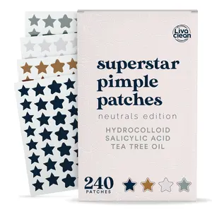 LivaClean 240ct Pimple Patches Neutrals Hydrocolloid Acne Patches with Salicylic Acid & Tea Tree Oil