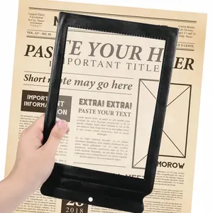 3X Magnifying Glass for Reading,Portable Full PageMagnifier, Reading Tool for Elderly,Multifunction Desk Organizer for Home