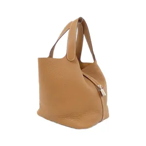 Pre-owned HERMÈS Calfskin Shoulder Bags Picotin Lock MM Taurillon Clémence Bag