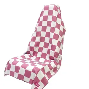 Waterproof Chess Not Checkers Car Seat Cover Towel - Universal Auto Seat Protector for Workout Sweat, Pet Owners, Outdoor Adventures