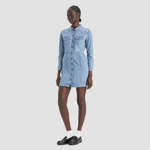 Levi's Women's Long Sleeve Flynn Western Dress