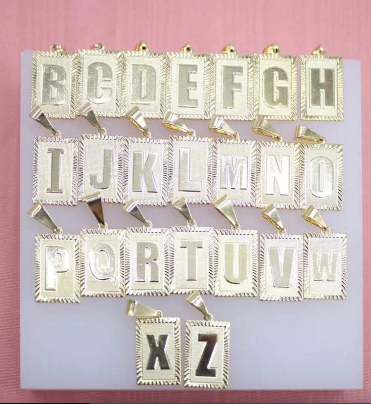 "Her" A-Z Initial Pendant Necklace