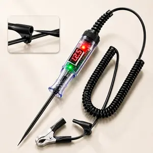 Automotive Test Light with 3-48V LED Digital Voltage Display, Auto Circuit Tester with Voltmeter & Dual Color Polarity Indicate, Electric Test Pen w/Stainless Probe for Car/Truck/SUV Checker fathersdaygift
