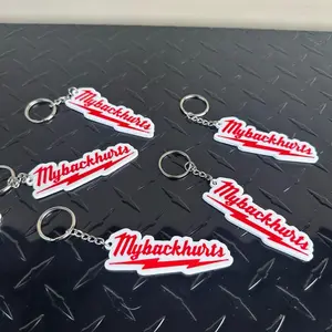 My Back Hurts Keychain | Milwaukee Inspired Logo | Funny Back Pain Gift | Gag Gift | 3D Printed