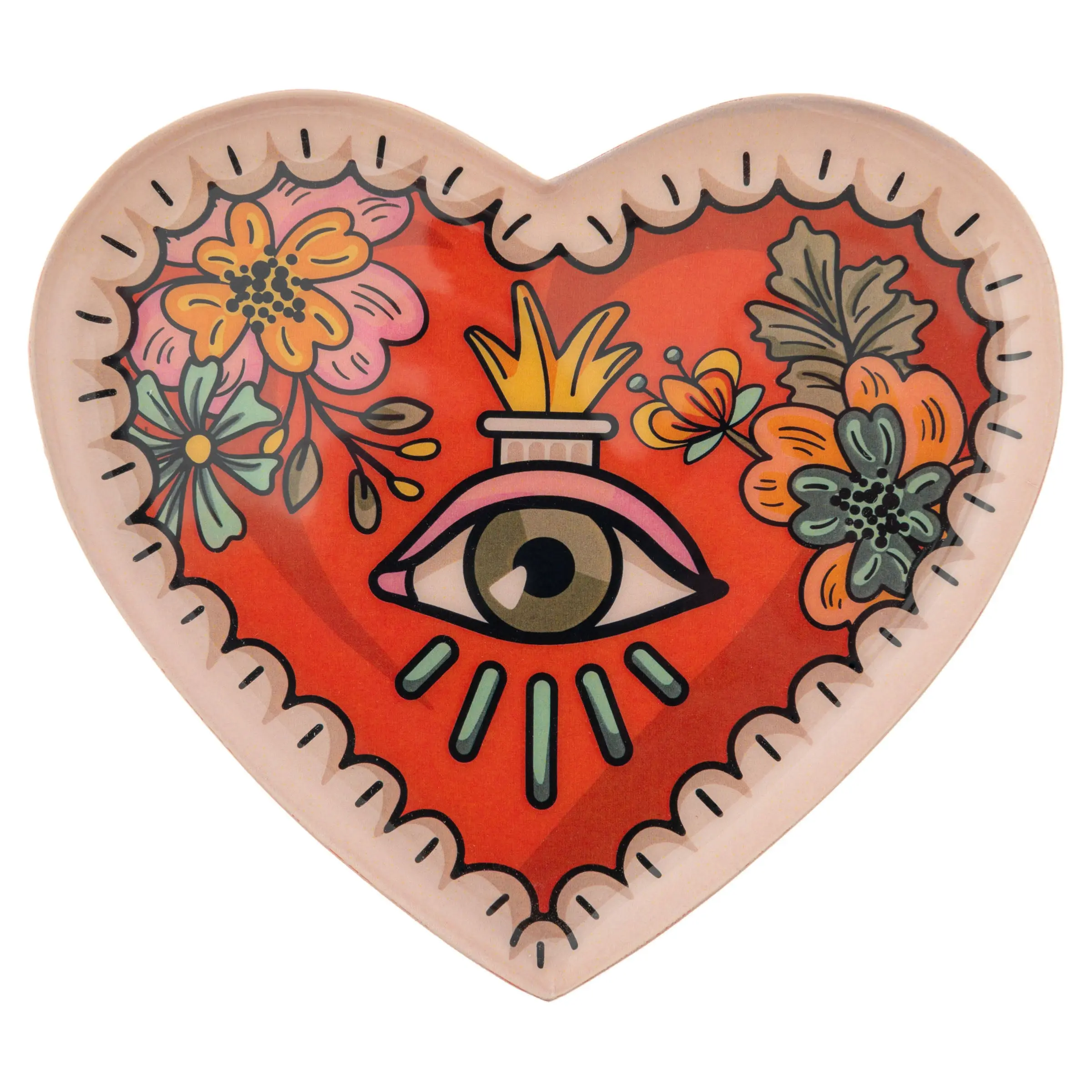 Sacred Small Heart Enamel Trays