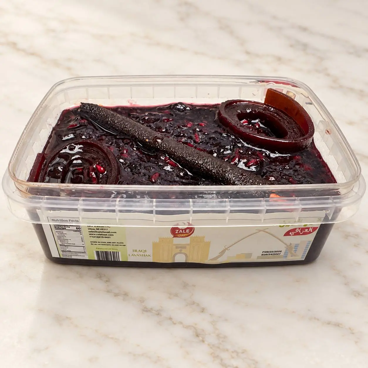 Iraqi Lavashak - Authentic Middle Eastern Chewy Mixed Fruit Sweet-Sour Snack with Apples/Pomegranates, Rich Flavor, Distinct Texture, Apples/Pomegr.
