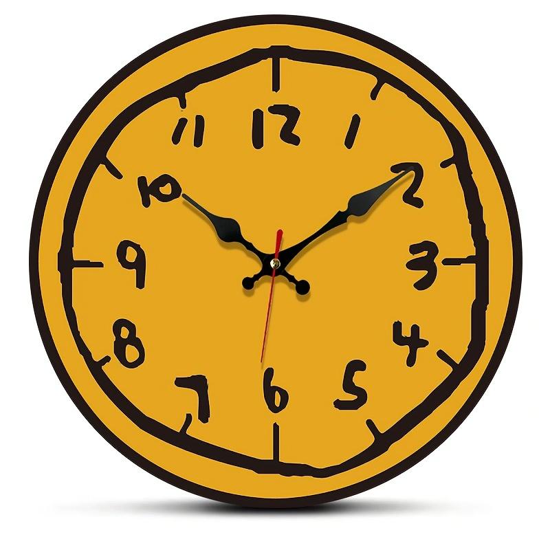 1pc Modern Minimalist Wooden Silent Wall Clock - Non-Ticking Quiet Operation, Round Elegant Design Suitable for Home Decor, Rooms, Bedrooms & Gifts