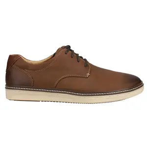 Johnston & Murphy Mens Mcguffey Plain Toe Oxford Casual Shoes - Brown