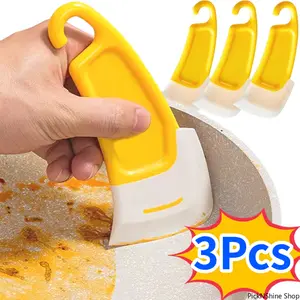 Soft Blade Cleaning Spatula Scraper, Non-scratch Kitchen Cleaning Tool for Pan, Pot and Dish, Multipurpose Cooking Baking Household Kitchen Gadget