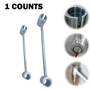 Hinge-Gap Adjusting Wrench, Door Hinge Repair Spanner, Adjustable Wrench Tool, Double-head Door Hinge Repair Spanner Key for Round Bolt Standard Gauge, Men Gifts, Durable Wrench Tool