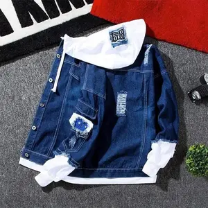 Men’s New Spring/Autumn Denim Jacket — Trendy Korean Style, Casual Baseball Uniform Design, Versatile for Couples