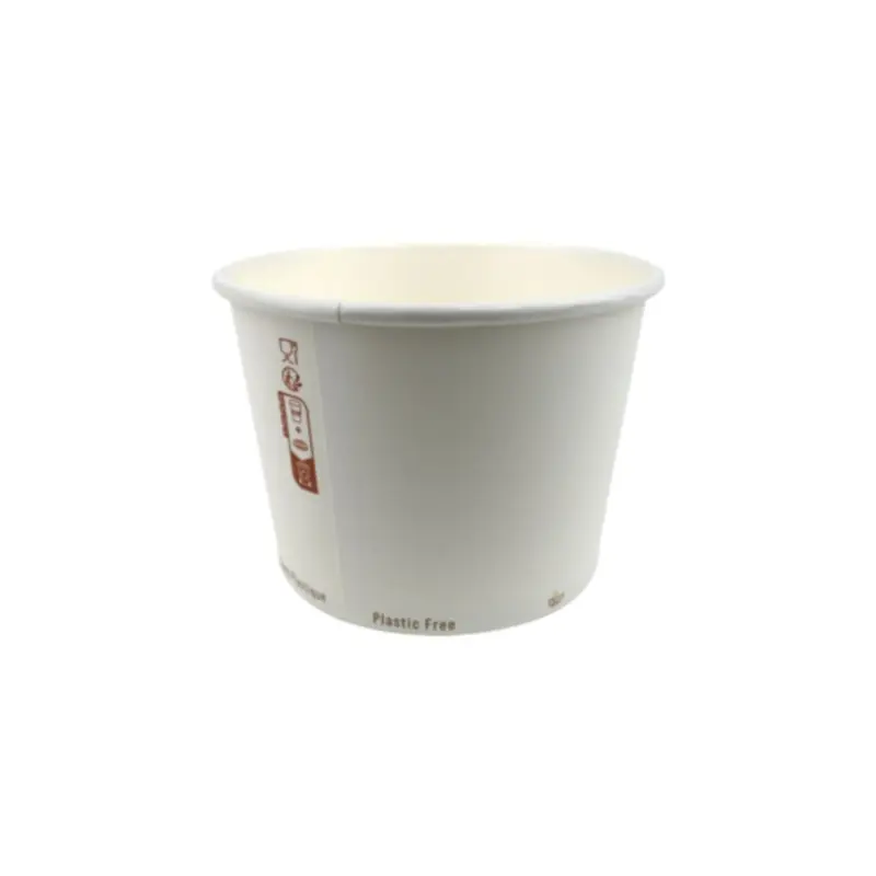 Packnwood 210SOW16 Disposable Compostable 16oz Soup Cup - 4.5x3.1in, 500pcs Set for Home, Party Use | Festive & Home Supplies Disposable Tableware