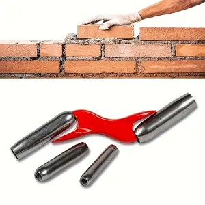 Brick Joint Tool Kit, Professional Brick Laying Jointer, Hardened Steel Brick Joint Tool, Ideal for Masons and Stone Workers