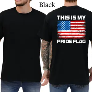 This Is My Pride Flag Funny T-Shirt, Patriot Mens Shirts Funny, Conservative Political Graphics Tee, Political Graphics Shirt, Men's Gifts, Casual Menswear, For Men