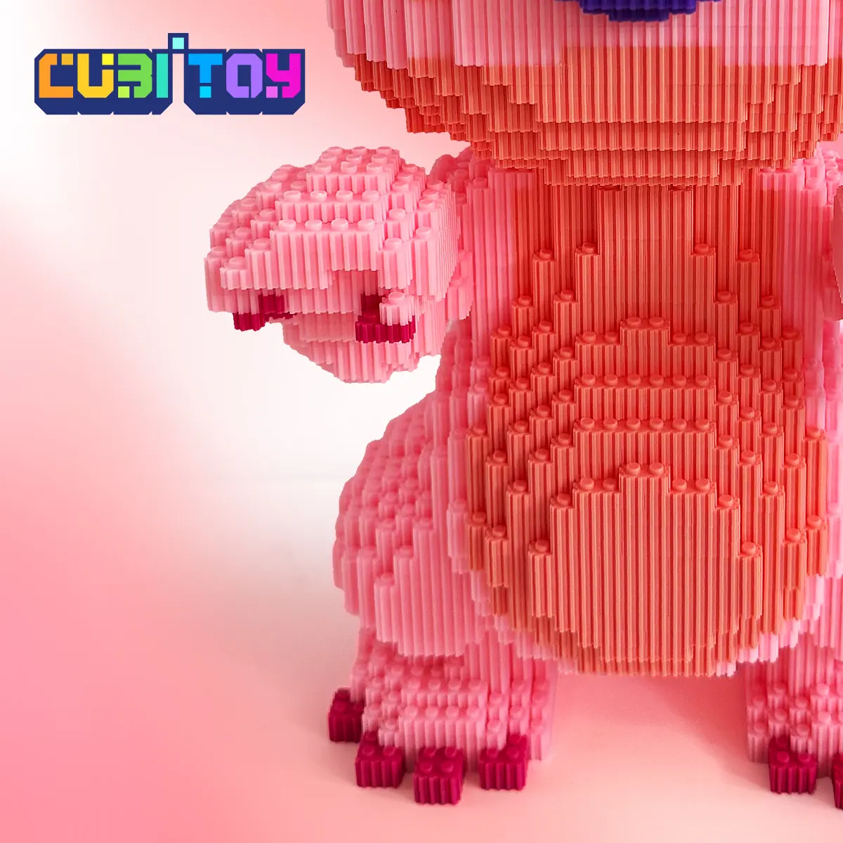 CubiBRICK Animation Series Large Pink Alien (12050 PCS) 3D Micro Building Block Model Collectible Toy CubiBRICK Animation Series Large Pink Alien (12050 PCS) 3D Micro Building Block Model Collectible Toy