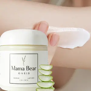 Mama Bear Oasis Nerve Lotion 4 oz 120 mL Moisturizing Formula with Magnesium Chloride & Pure Natural Ingredients for Foot & Leg Comfort Care Gentle Moisture Support Body Lotion Magic All-Day Wear Neuropathy Cream