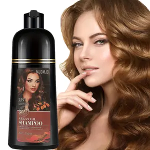 Blonde Brown Hair Dye Shampoo 3 in 1, Argan Oil Shampoo Hair Dye for Light Shade, Hair Color Shampoo for Women & Men, Blonde Shampoo Hair Color Easy to Use & Long Lasting Blonde Dye Shampoo