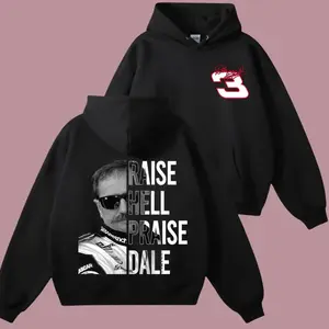 Raise Hell Praise Dale Style Unisex Hoodie, Dale Earnhardt 03 Vintage T-Shirt, Racing Fan Sweatshirt, Nascar Graphic Tee, Gift For Fans TJR