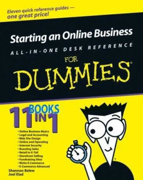 USED Book - Starting an Online Business All-in-one Desk Reference for Dummies by Shannon Belew (Paperback) - english