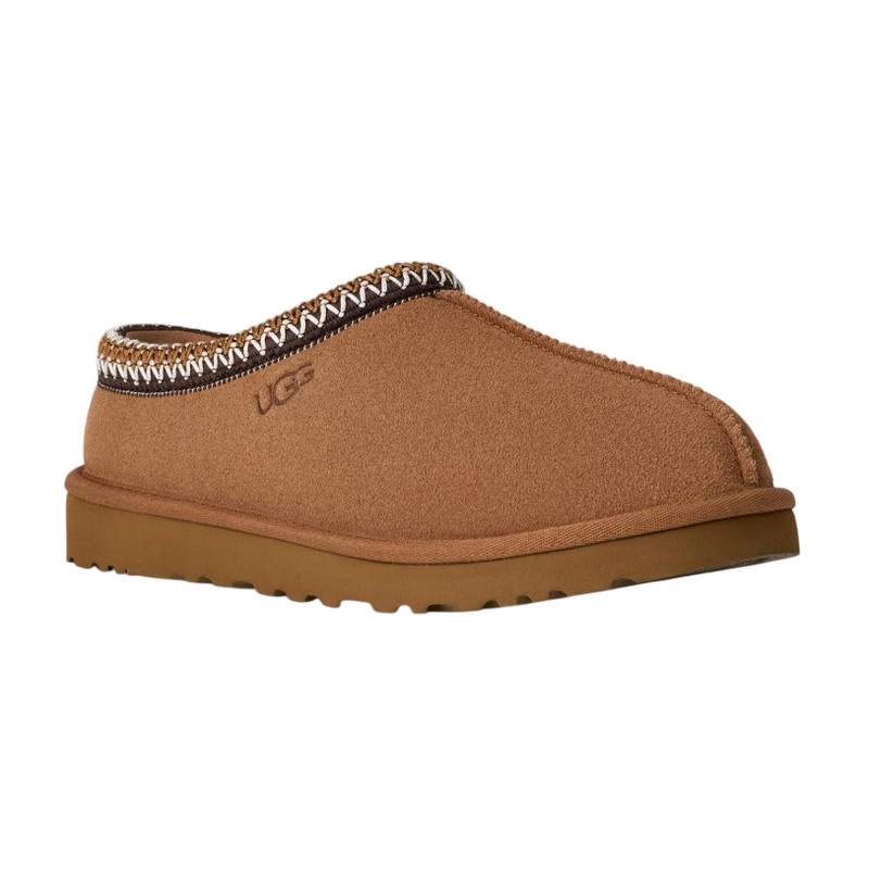 UGG Tasman II Slipper Chestnut Men's 1174671-CHE Brown Suede Cozy Warm Winter Lined Unisex Fuzzy Comfortable Everyday Walking Shoe Flipflop Footwear Boy Slide