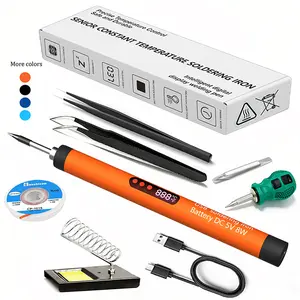 USB Digital Display Welding Tool, LCD Welder with Temperature Control Button, Ideal for Home Appliance Repair