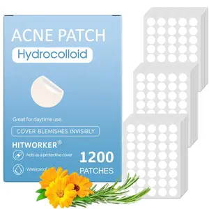 1200pcs Transparent Hydrocolloid Acne Patches, Acne Pimple Patch Gentle Non-Irritating, Sensitive, Ultra-Thin Waterproof, Day & Night Use, Covers Blemishes and Blackheads