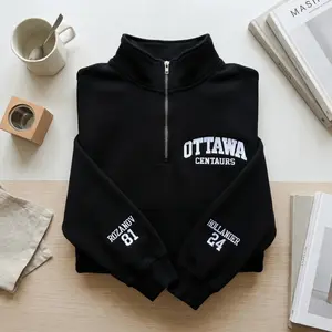 Embroidered Ottawa Centaurs Team  Quarter Zip Sweatshirt, 24 81 Hollanov Hockey Romance Reader Gift