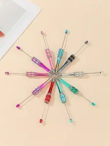 20 Pieces Shiny Rhinestone DIY Beaded Ballpoint Pen Set, 10 Ink Refills, Cute Desktop Accessories, Ideal Gift for School, Office, Holidays