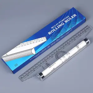 Multifunctional Parallel Ruler 15cm/30cm, Drawing Design Translation Angle Ruler, Balance Rolling Wheel Ruler, Measuring Ruler, Drafting Tool, Measuring Instrument