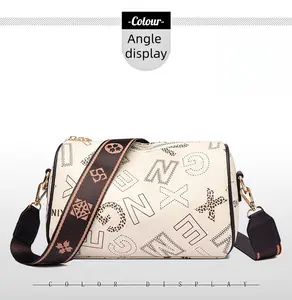 Leather Messenger Bag with Pattern Business Crossbody Handbag Multiple Compartments Adjustable Strap for Adults for women men