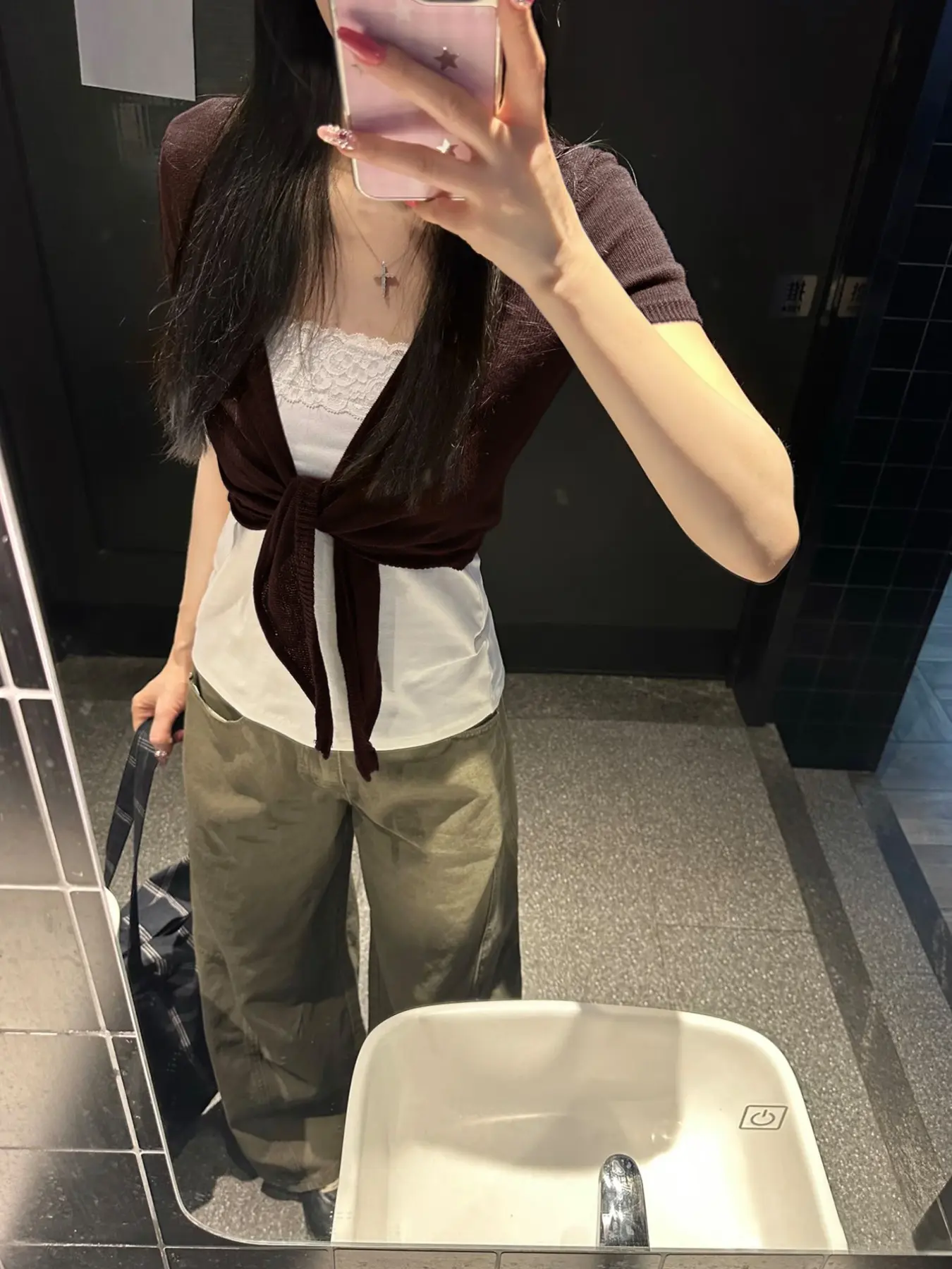 Women's Tie Front Lightweight Soft Knit Shrug, Y2K Short Sleeve Cardigan for Summer, Trendy Women's Knitwear Clothing for Streetwear