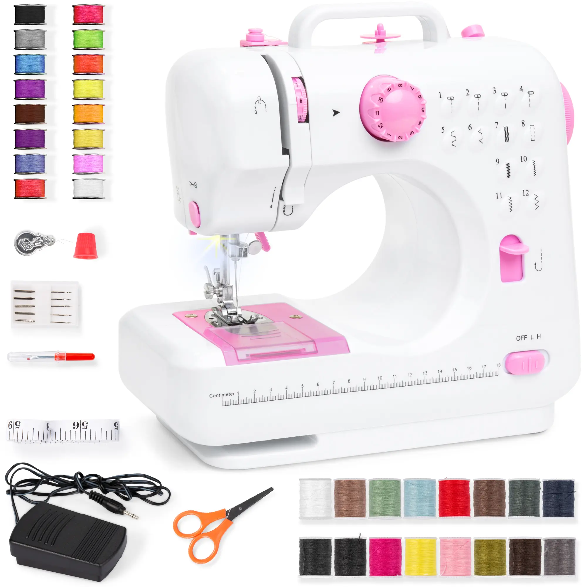 Best Choice Products 6V Portable Sewing Machine, 42-Piece Beginners Kit w/ 12 Stitch Patterns Best Choice Products 6V Portable Sewing Machine, 42-Piece Beginners Kit w/ 12 Stitch Patterns