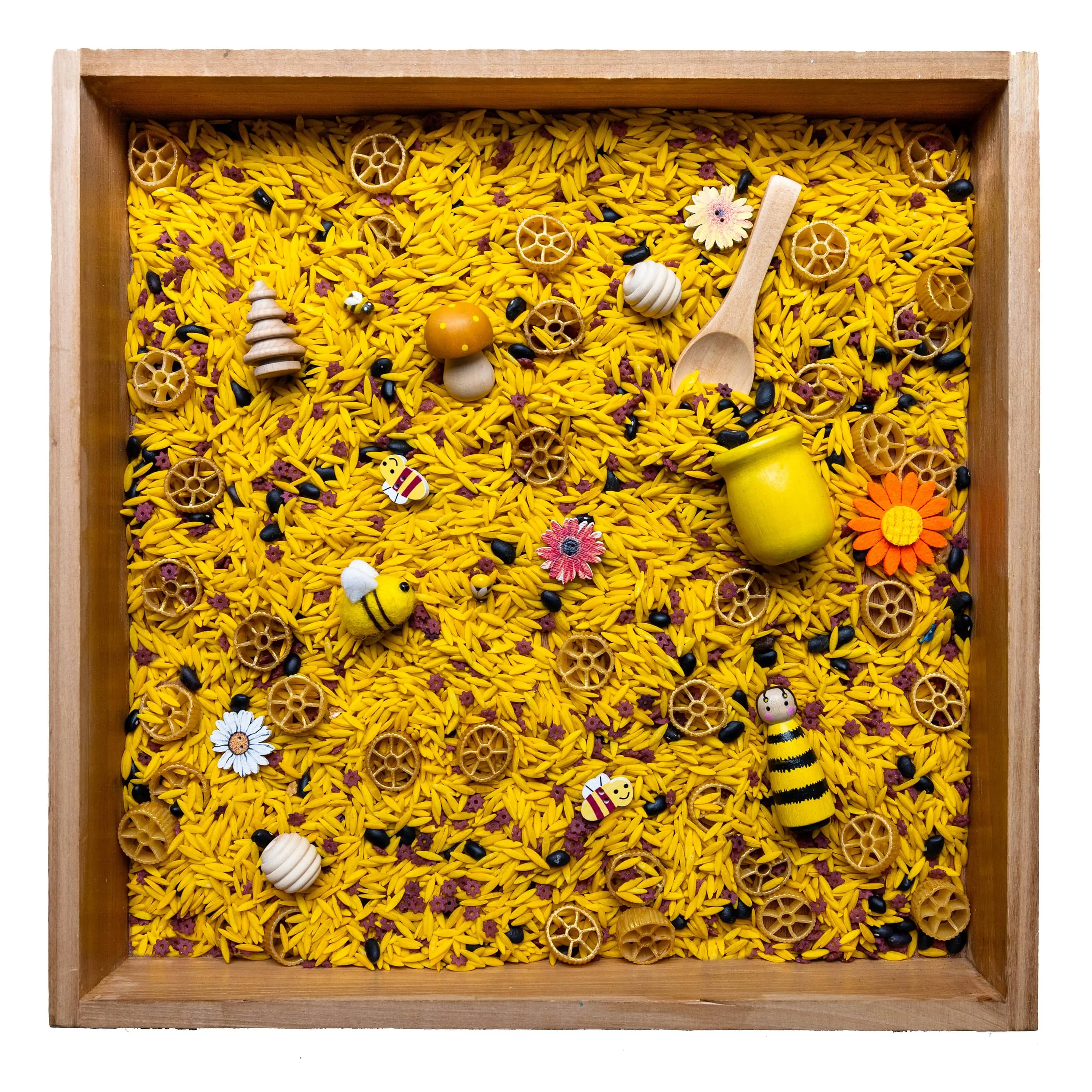 Honeycomb Hideaway Sensory Bin