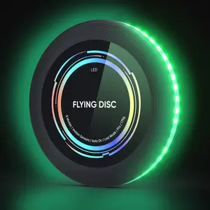 TOSY Flying Disc - 16 Million Color RGB or 36 or 360 LEDs, Extremely Bright, Smart Modes, Auto Light Up, Rechargeable, Cool Fun Christmas, Birthday & Camping Gift for Men/Boys/Teens/Kids, 175g frisbee