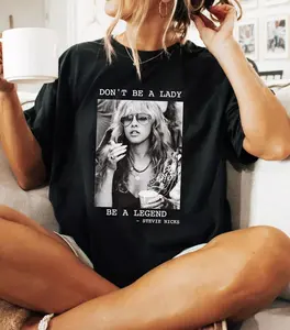 Vintage Don't Be a Lady Be a Legend Stevie Nicks Shirt, Retro Vintage Game Movie Shirt, Shirt For Men For Women, Gift For All Tee