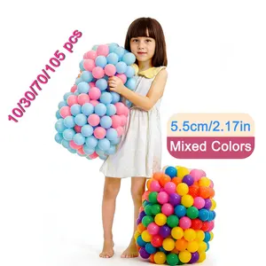 Thick High-Quality Ocean Balls, 2.17 Inch Diameter, 10/30/70/105 Pieces, Inflatable Pool Fillers, Indoor Water Toys, Pe Material