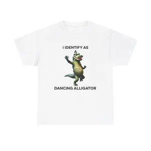 I IDENTIFY AS A DANCING ALLIGATOR SHIRT Casual Top
