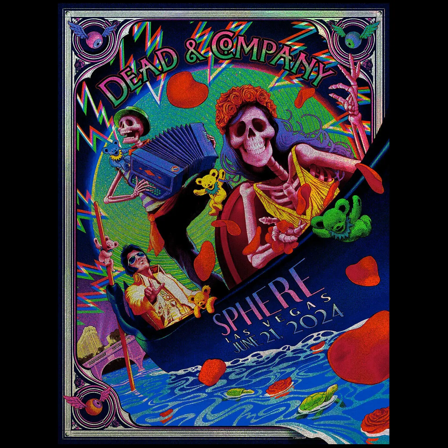 DEAD & Company June 21st Sphere At Las Vegas Event Poster .Poster Decorations, Holiday Poster - Halloween Party Decorations.Wall Decor.Poster Gift For Holiday, Halloween, Birthday, Christmas