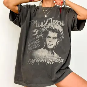 Comfort Colors Billy Idol 2026 Concert, Billy Idol It's Nice Day To Tour Again 2026 Shirt