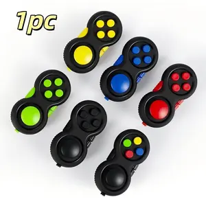 Stress Relief Colorful Handle Fidget Pad, Anxiety Reliever Toy, Magic Cube Stress Ball, Relaxing Handheld Device for Adults and Kids