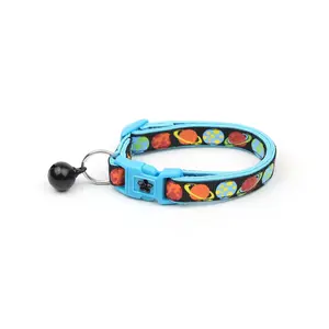 Planets on Black Cat Collar