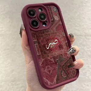 Red carpet lettering pattern, anti drop and anti slip TPU all inclusive lens phone protective case, suitable for iPhone 17, 16, 15, 14, 13, 12, 11, XS X and other series models, can be given as a gift to friends or family