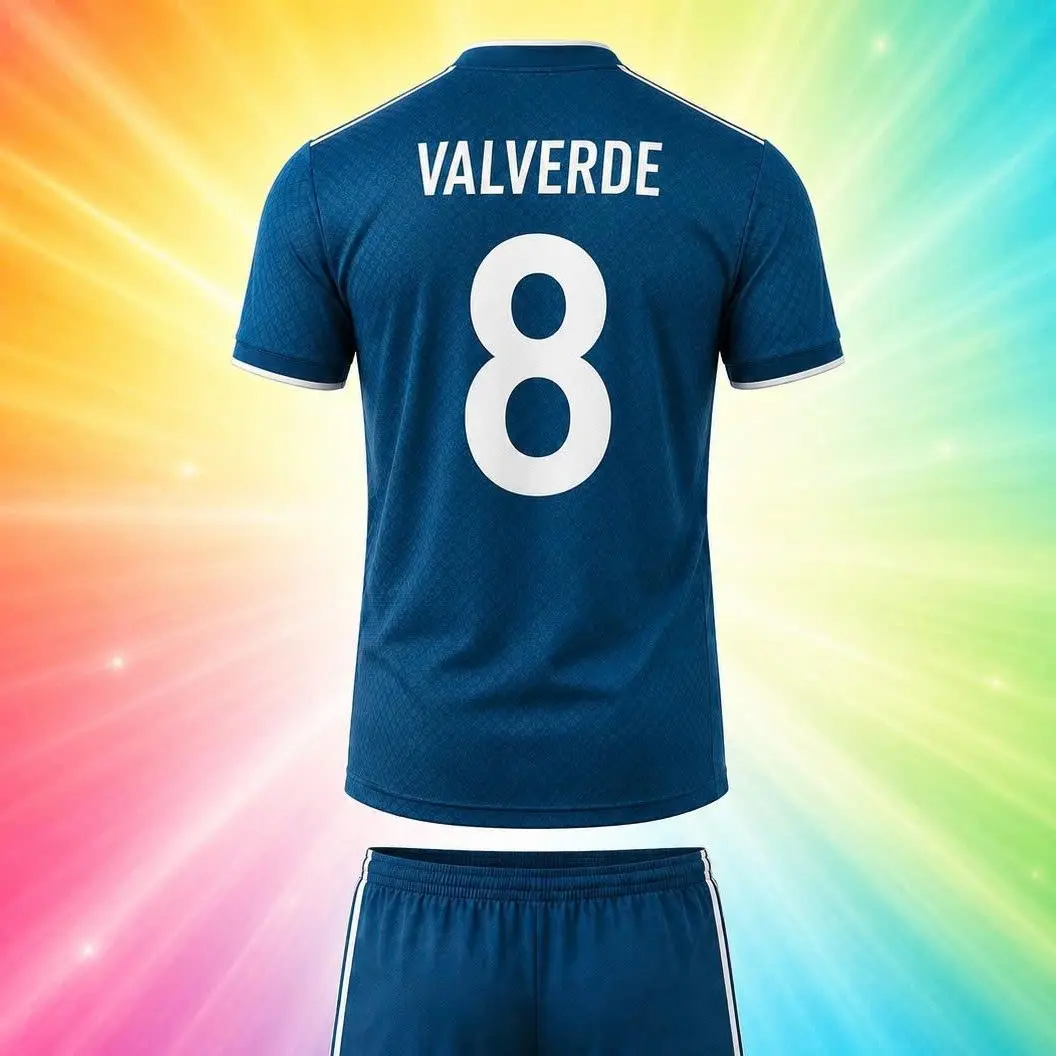#8_VALVERDE_Premier League Inspired GREEN VERSION Soccer JERSEYS – Classic Football Fan Jersey for Men Women and Teens