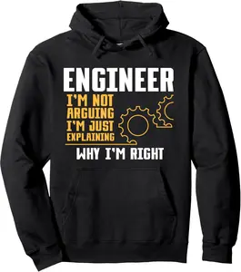 Funny Electrical Engineer Engineering Mechanical Engineer Pullover Hoodie
